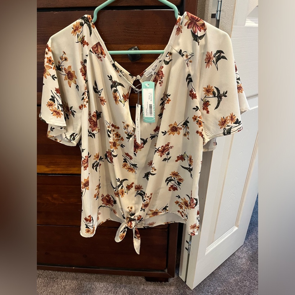 Casual button blouse